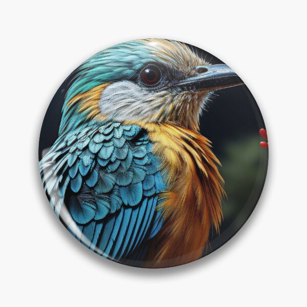 Item preview, A beautiful bird sitting on a tree branch in a dense forest designed and sold by DSAHART.