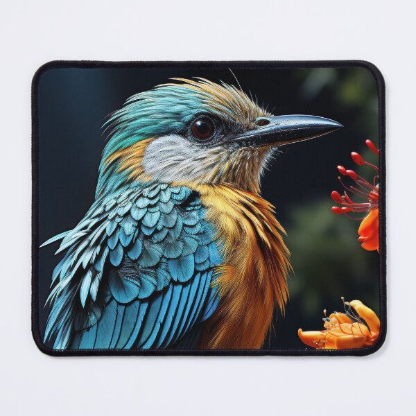 Item preview, A beautiful bird sitting on a tree branch in a dense forest designed and sold by DSAHART.