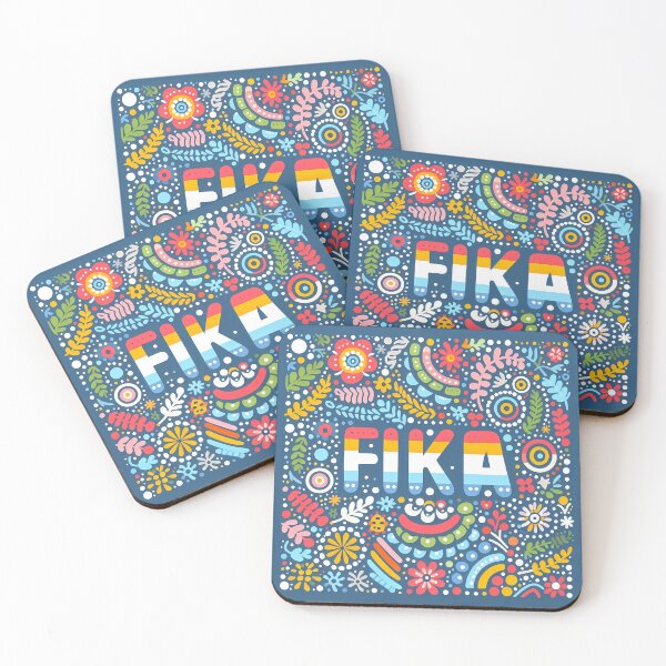 Item preview, FIKA Flowers and Patterns - Scandinavian Folk Art by heidiannemorris © designed and sold by FOLK ART FUSION by heidiannemorris.