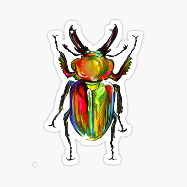 Item preview, Rainbow Stag Beetle Cute Bug Pride Month designed and sold by auphanlm.