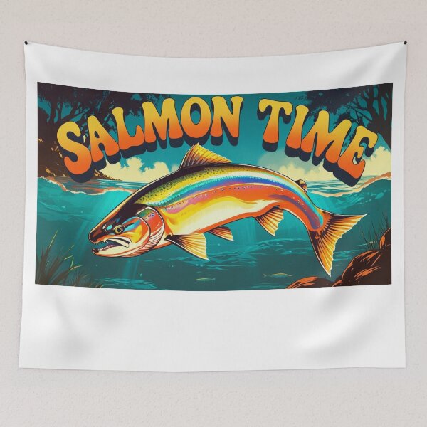 Item preview, Salmon Fishing Gifts - Salmon Time!  designed and sold by Galvanized.