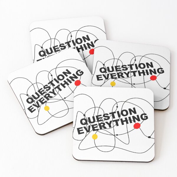 Item preview, Question Everything Abstract Line Art With Text designed and sold by art64.