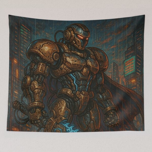 Item preview, Urban Cyberpunk Warrior Servo. Trading card. designed and sold by JonelleTshirts.