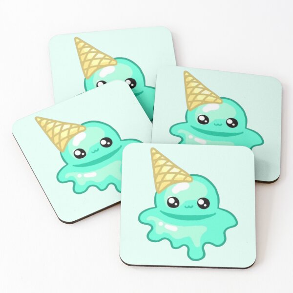 Item preview, Kawaii Teal Ice Cream Cone designed and sold by Aerospade.