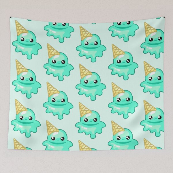 Item preview, Kawaii Teal Ice Cream Cone designed and sold by Aerospade.