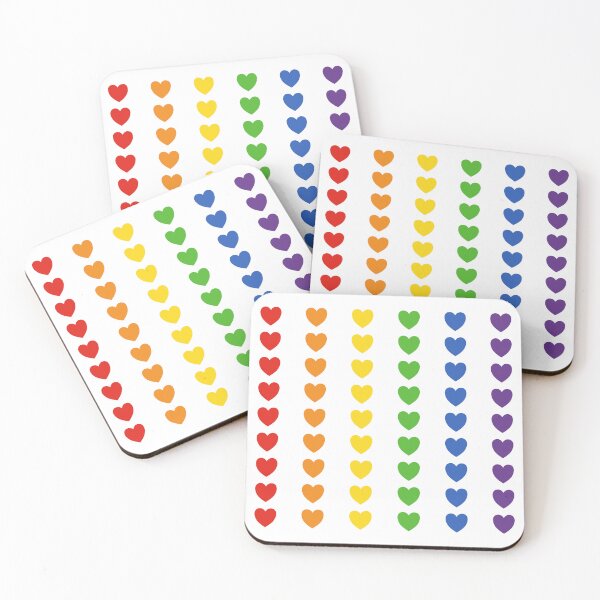 Item preview, Rainbow Flag Hearts designed and sold by Inspirationmotivation.