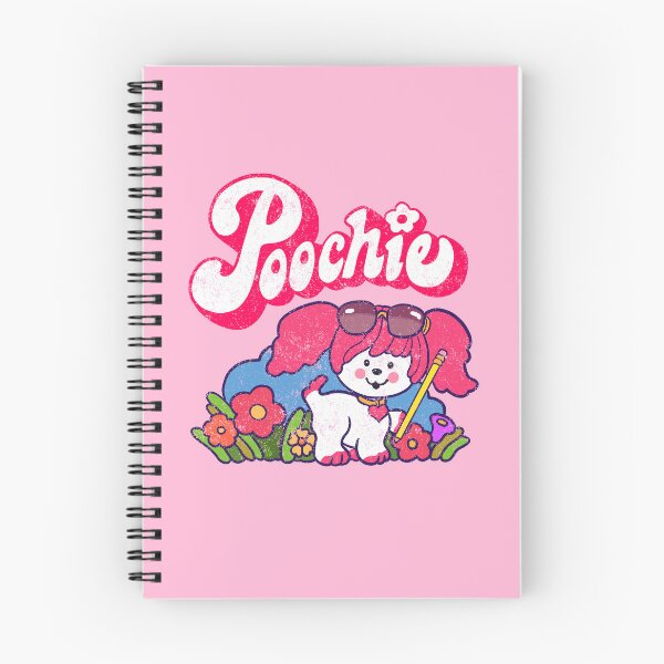 Item preview, Poochie - Retro 80s Pink Dog - Weathered Look designed and sold by FunnehGacha.