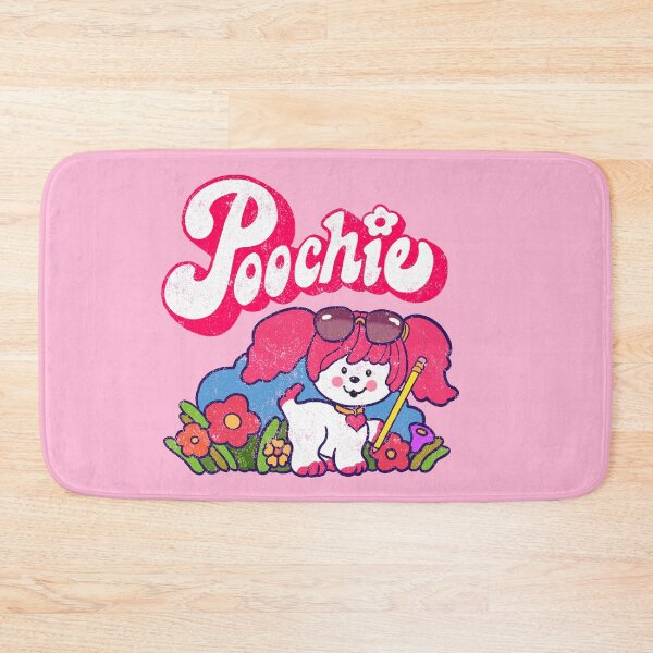 Item preview, Poochie - Retro 80s Pink Dog - Weathered Look designed and sold by FunnehGacha.