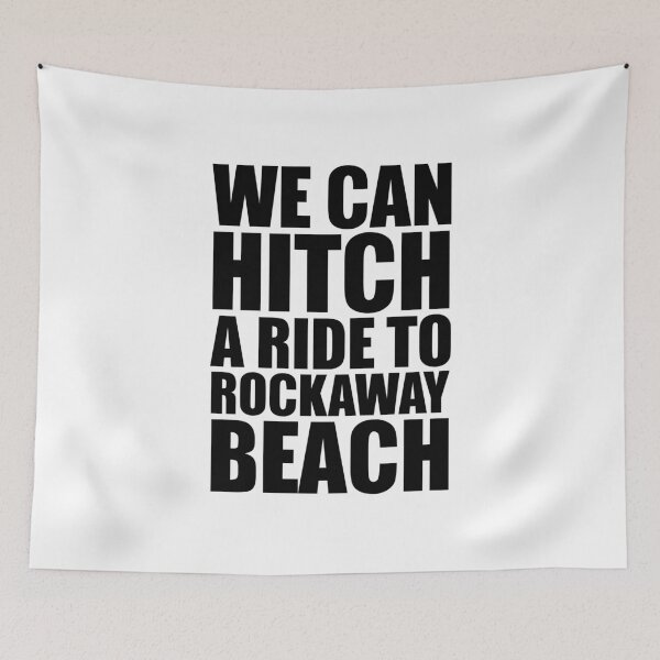 Item preview, Rockaway Ride – punk wall print (black) designed and sold by didijuca.