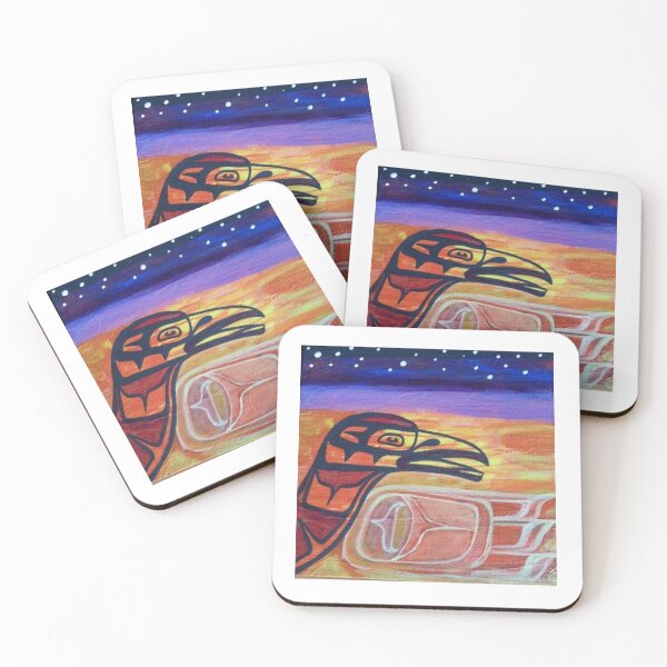 Item preview, New Life Raven – Sunset to Stars Abstract Art designed and sold by vwalterson.