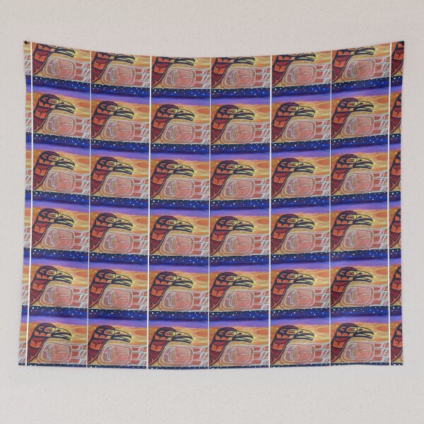 Item preview, New Life Raven – Sunset to Stars Abstract Art designed and sold by vwalterson.
