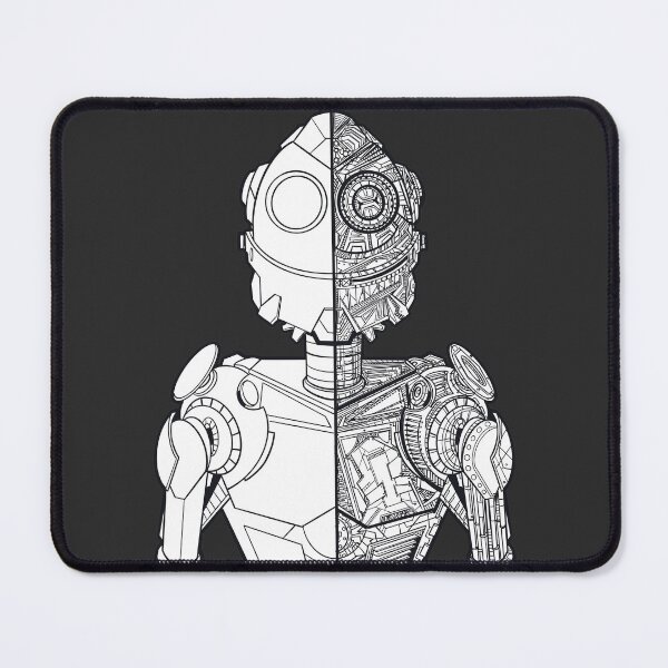 Item preview, Retro style robot in black and white mechanical exterior, interior guaranteed without AI designed and sold by fifou96.
