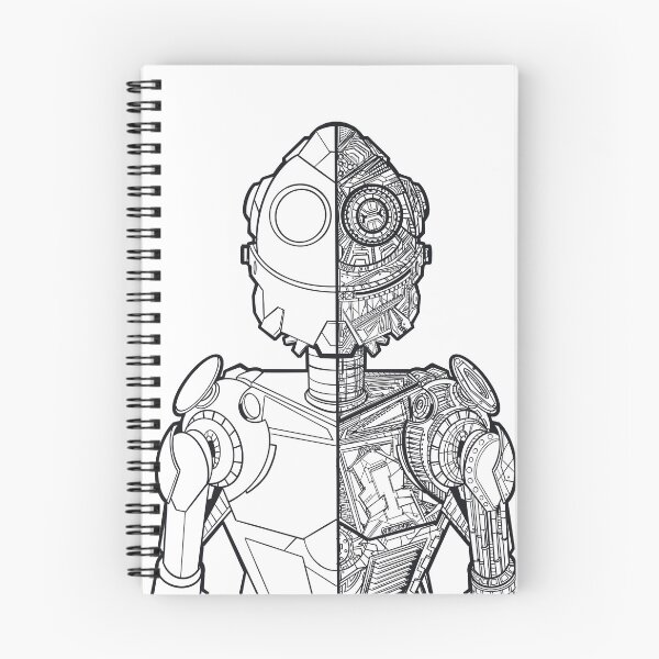 Item preview, Retro style robot in black and white mechanical exterior, interior guaranteed without AI designed and sold by fifou96.