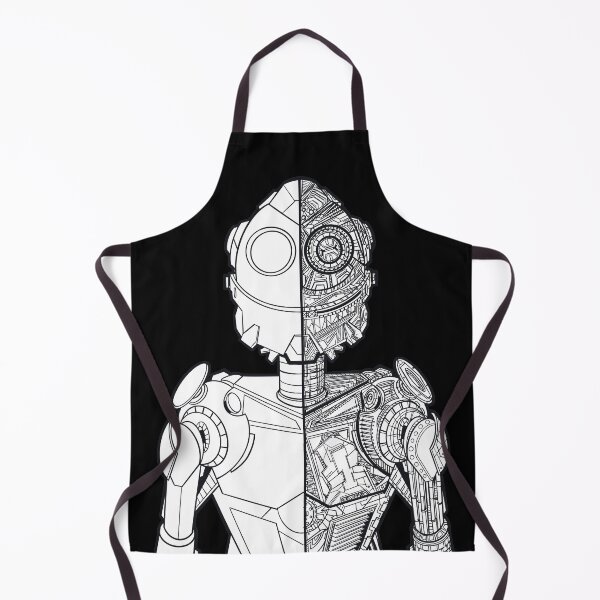 Item preview, Retro style robot in black and white mechanical exterior, interior guaranteed without AI designed and sold by fifou96.