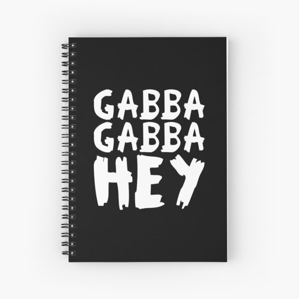 Item preview, Gabba Gabba Hey – punk raw lettering (white) designed and sold by didijuca.