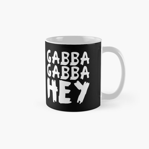 Item preview, Gabba Gabba Hey – punk raw lettering (white) designed and sold by didijuca.