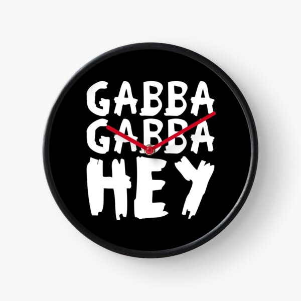 Item preview, Gabba Gabba Hey – punk raw lettering (white) designed and sold by didijuca.