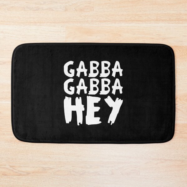 Item preview, Gabba Gabba Hey – punk raw lettering (white) designed and sold by didijuca.