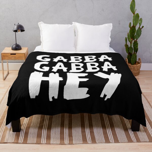 Item preview, Gabba Gabba Hey – punk raw lettering (white) designed and sold by didijuca.