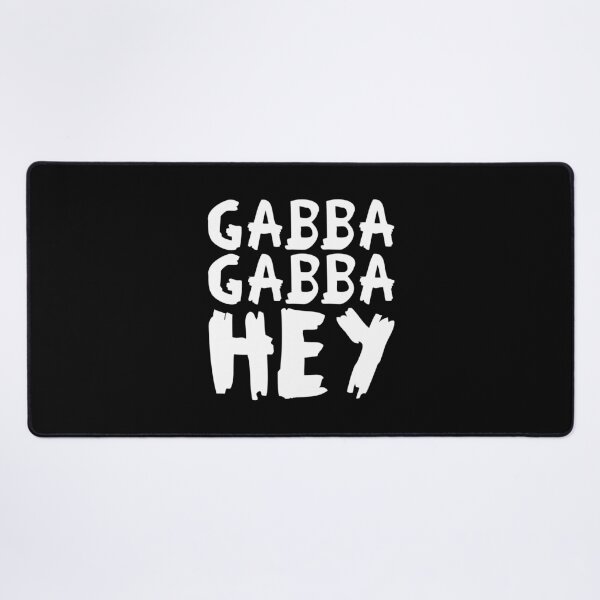 Item preview, Gabba Gabba Hey – punk raw lettering (white) designed and sold by didijuca.