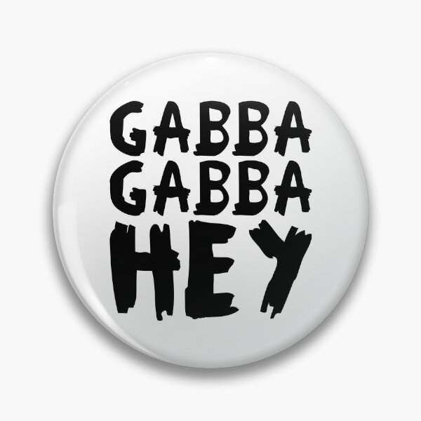 Item preview, Gabba Gabba Hey – punk raw lettering (black) designed and sold by didijuca.