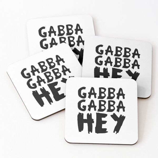 Item preview, Gabba Gabba Hey – punk raw lettering (black) designed and sold by didijuca.