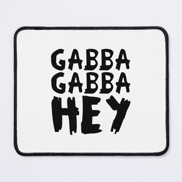 Item preview, Gabba Gabba Hey – punk raw lettering (black) designed and sold by didijuca.