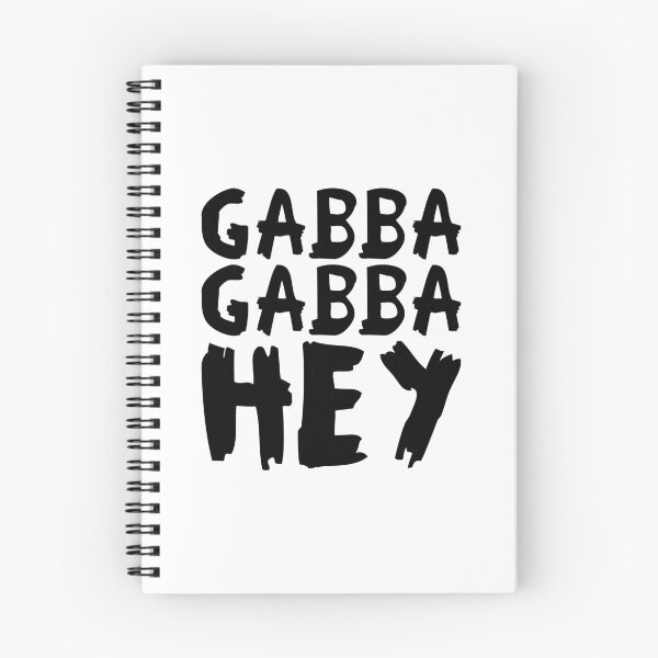 Item preview, Gabba Gabba Hey – punk raw lettering (black) designed and sold by didijuca.