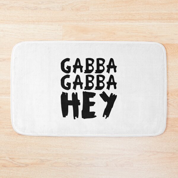 Item preview, Gabba Gabba Hey – punk raw lettering (black) designed and sold by didijuca.