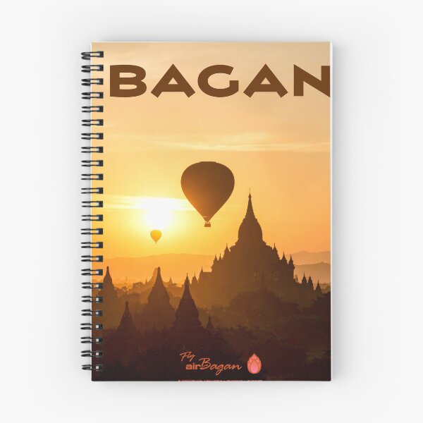 Item preview, Vintage-Style Bagan Travel Poster designed and sold by travelwitheric.