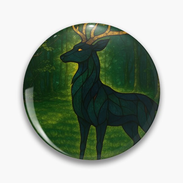 Item preview, The Emerald Watcher Stag designed and sold by AetherLightArt.