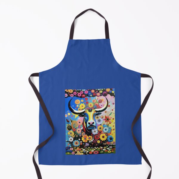 Item preview, Beautiful bull surrounded by wildflowers. designed and sold by Natalia-Vlad.
