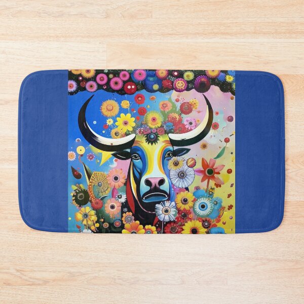 Item preview, Beautiful bull surrounded by wildflowers. designed and sold by Natalia-Vlad.