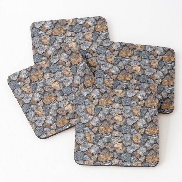 Item preview, Rugged Natural Stone Wall Texture with Earth Tones designed and sold by NTGUILTY.