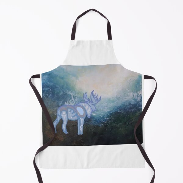 Item preview, Moose at Dawn – Peaceful Mountain Drink Landscape designed and sold by vwalterson.