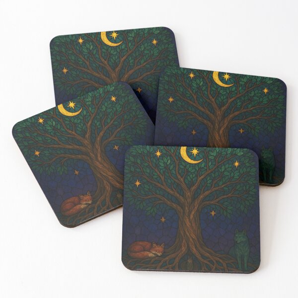 Item preview, Celestial Tree of Life Stained Glass  designed and sold by AetherLightArt.