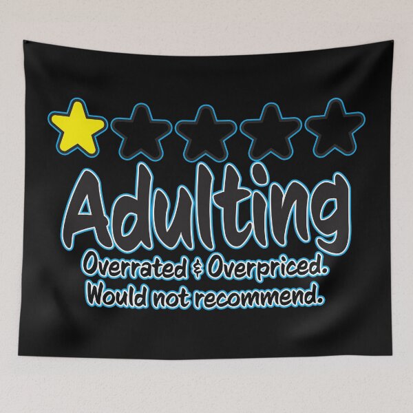 Item preview, Adulting designed and sold by WhatProductions.