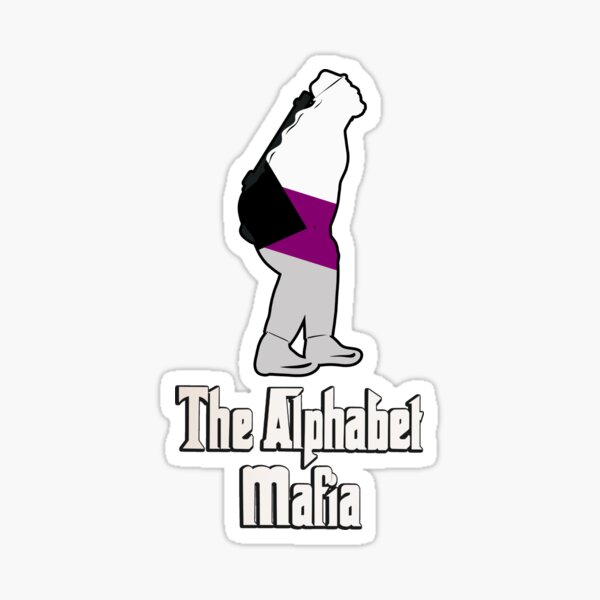 Artikel-Vorschau von Demisexueller Stolz-Flaggen-Alphabet-Mafia-Charakter, designt und verkauft von Kentish Floridian.