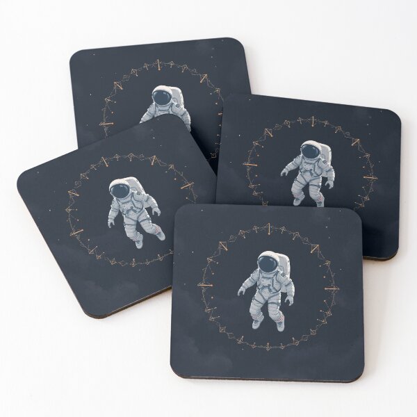 Item preview, Astronaut in Cosmic Halo – Elegant Space Art designed and sold by  Ojo de Lilith.