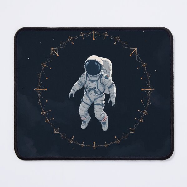 Item preview, Astronaut in Cosmic Halo – Elegant Space Art designed and sold by  Ojo de Lilith.