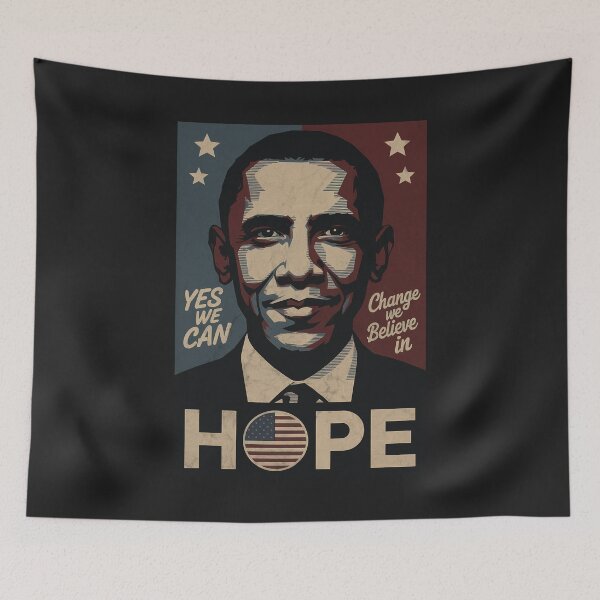 Item preview, Obama Hope Poster - Yes We Can Change Art designed and sold by cabana.space.