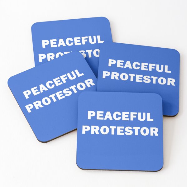 Item preview, PEACEFUL PROTESTOR PROTESTING PEACEFULLY designed and sold by Greenbaby.