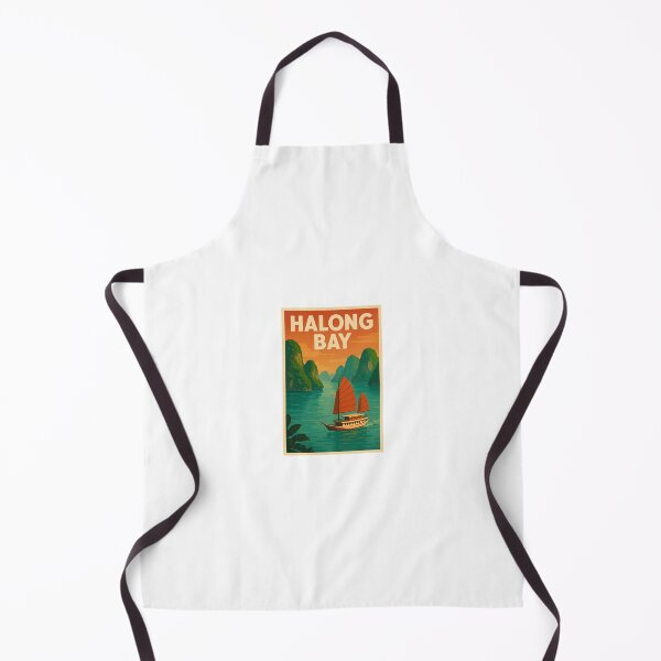 Item preview, Halong Bay, Vietnam Retro Poster designed and sold by JBWphotos.