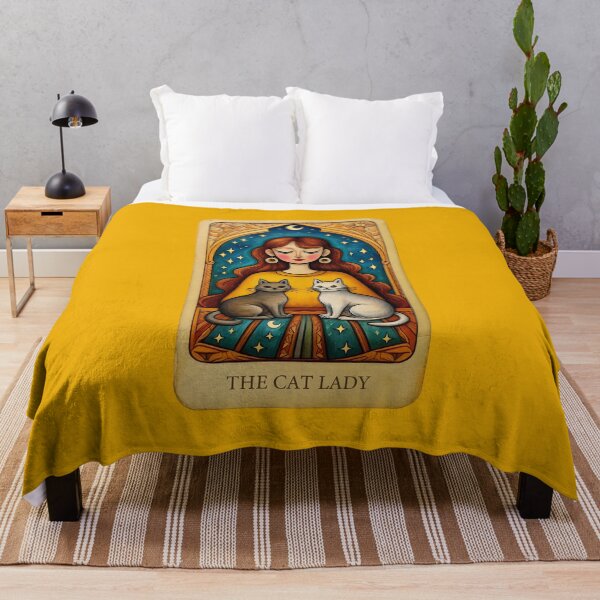 Item preview, The Cat Lady Tarot Card designed and sold by ArtFactoryAI.