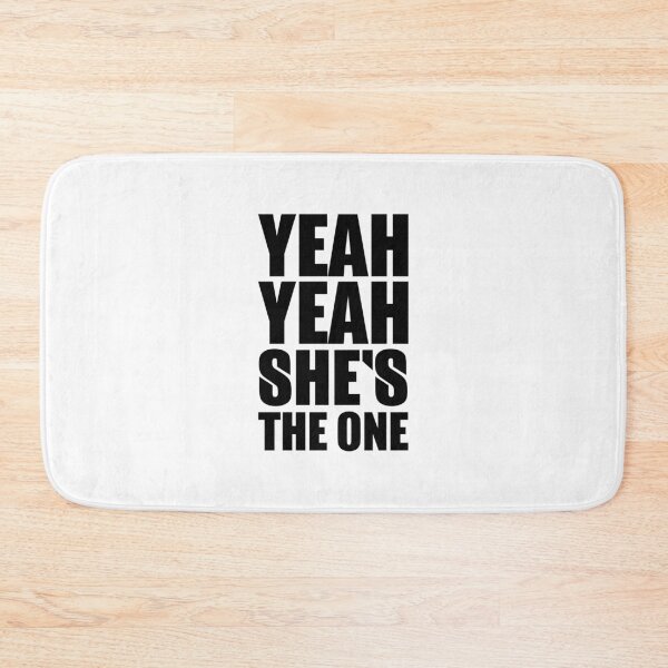 Item preview, She's the One – bold minimalist punk lettering(black) designed and sold by didijuca.
