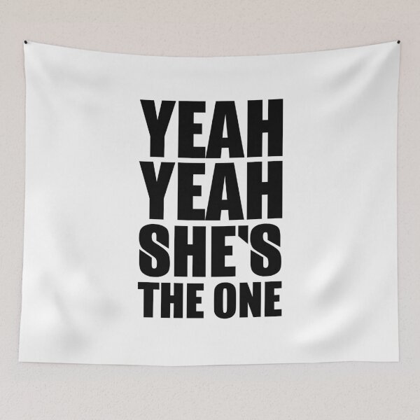 Item preview, She's the One – bold minimalist punk lettering(black) designed and sold by didijuca.
