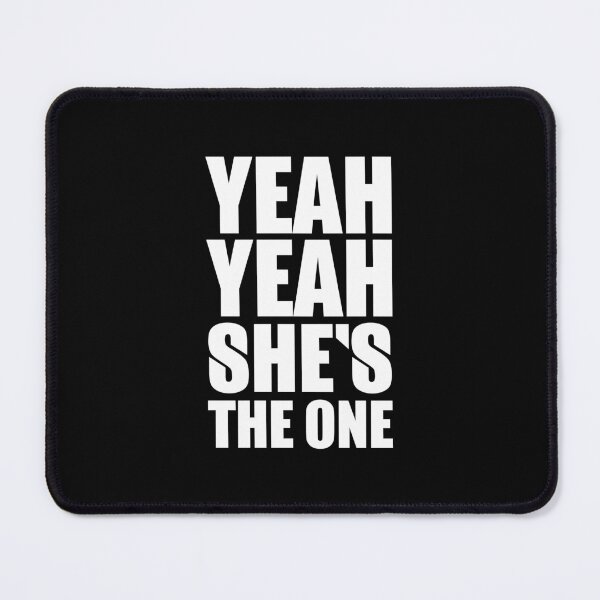 Item preview, She's the One – bold minimalist punk lettering (white) designed and sold by didijuca.