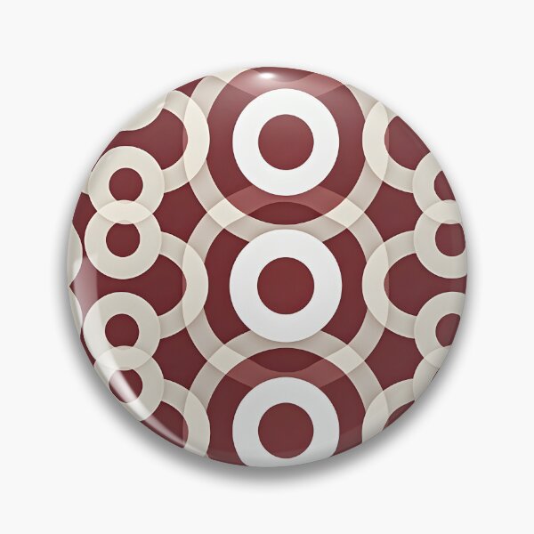 Item preview, Art Deco Burgundy Red CirclePattern,  designed and sold by Prints and Lifestyle.