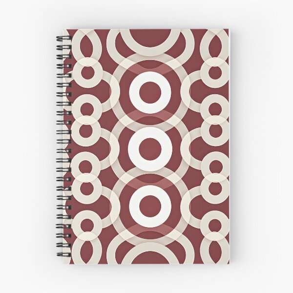 Item preview, Art Deco Burgundy Red CirclePattern,  designed and sold by Prints and Lifestyle.