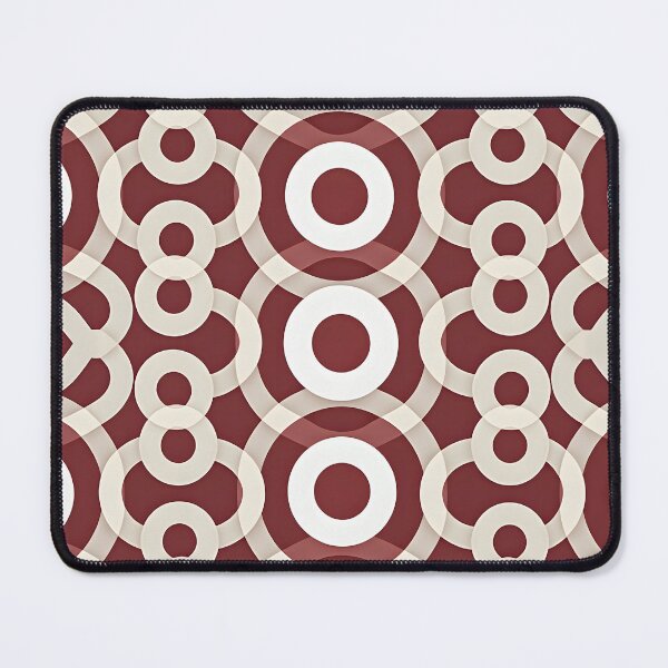 Item preview, Art Deco Burgundy Red CirclePattern,  designed and sold by Prints and Lifestyle.